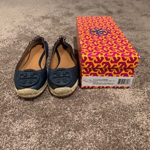Tory Burch espadrille flats.